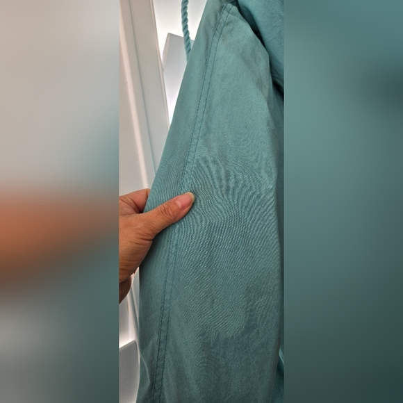 Naketano Benflicker Womens M Blue Teal Anorak Hooded Pullover Jacket Half Zip - Picture 13 of 16